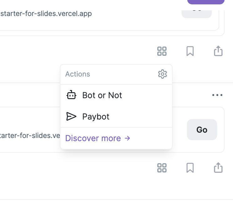an action example